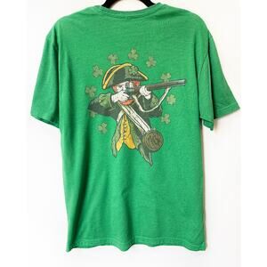 St Paddy St. Patrick's Militia Graphic VIntage T-shirt,  Large